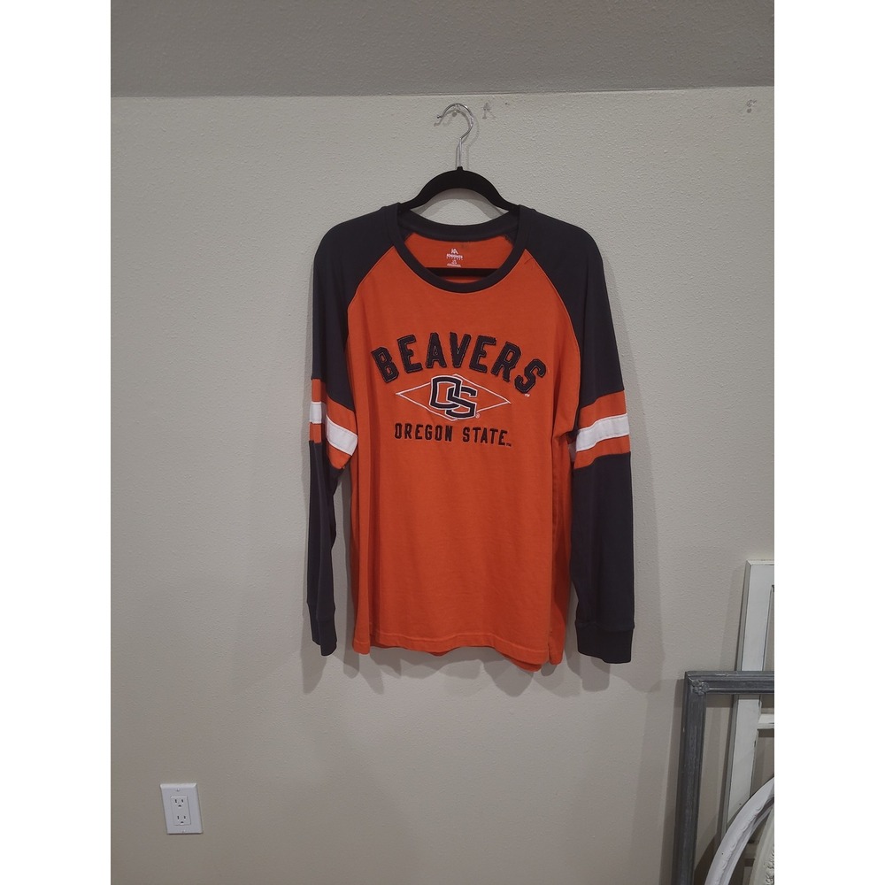 Oregon State Beavers Knights Apparel Men's SZ L‎ raglan long sleeve T shirt